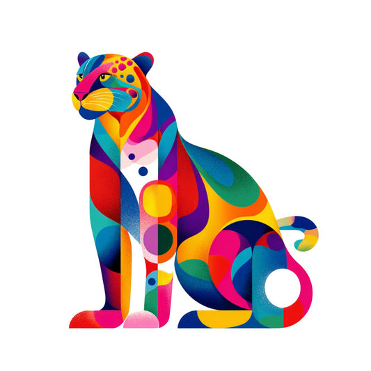 Tote Bag Shopping "COLORFUL JAGUAR" - French Bazar - 2788349_4533