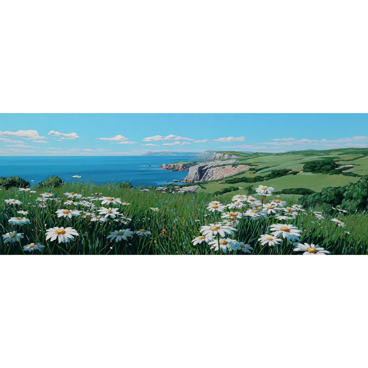 Mug Design "FALAISES SUR MER" - Blanc / Bleu, Jaune ou Noir - French Bazar - 5473525_11051