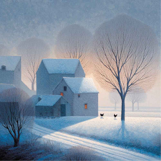 Tote Bag Shopping "FERME EN HIVER"