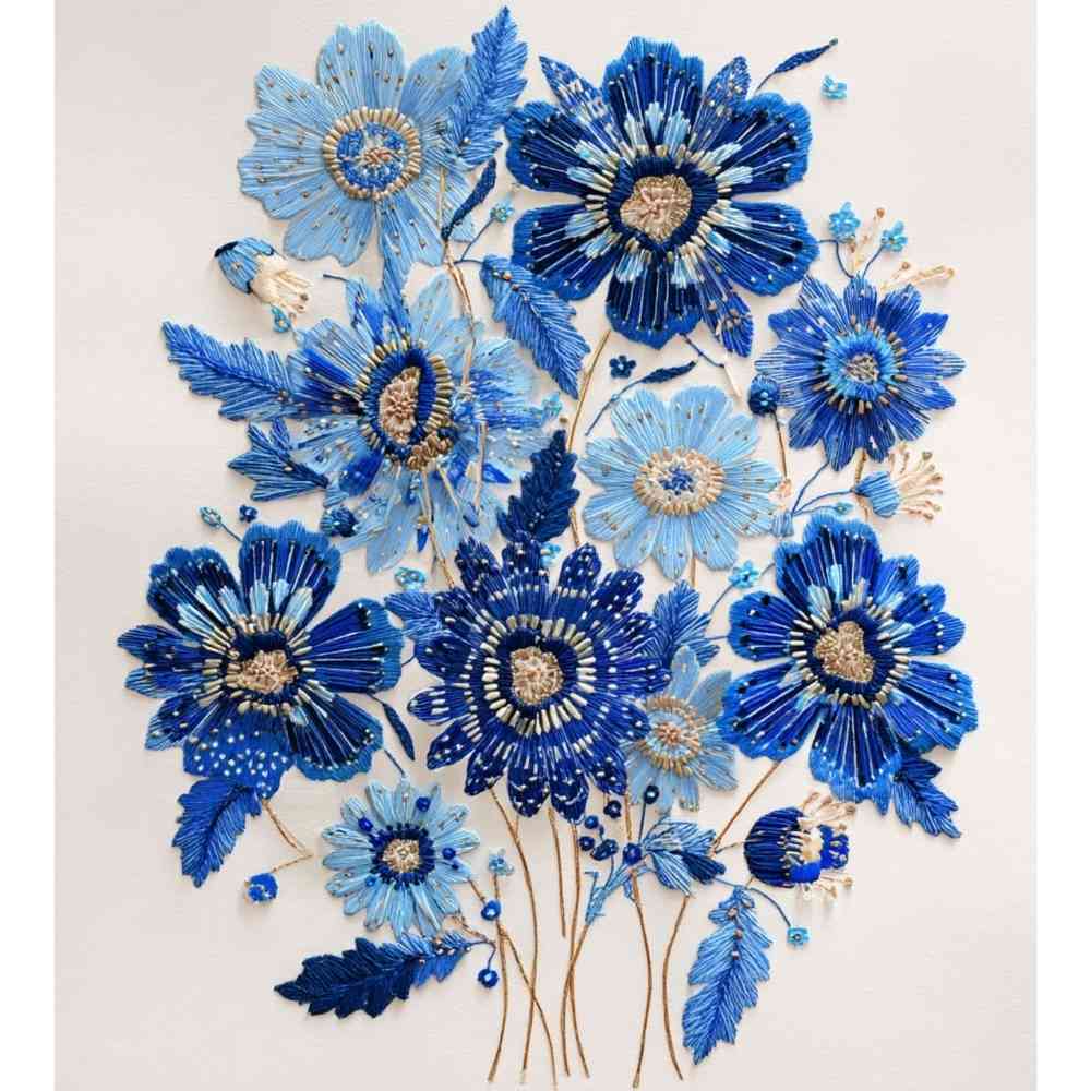 Sac Shopping Léger "FLEURS BRODÉES"