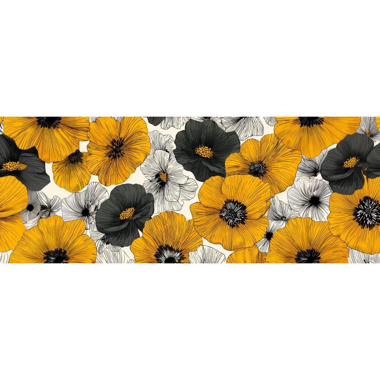 Mug Design "FLOWERS" - Noir - French Bazar - 4205479_9323