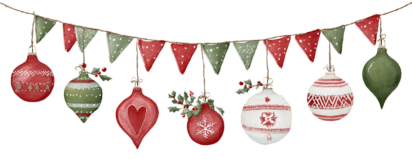 Mug Noël "GUIRLANDE NOËL" - Blanc