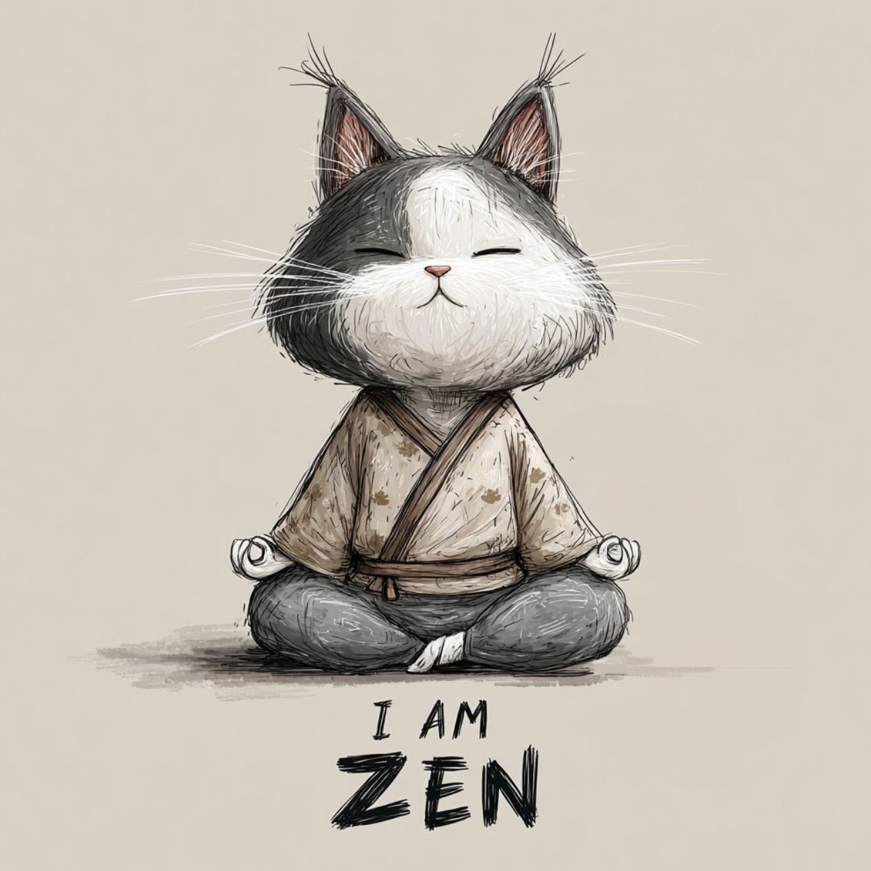 Tote Bag Shopping "I AM ZEN" - French Bazar - 7664811_4533