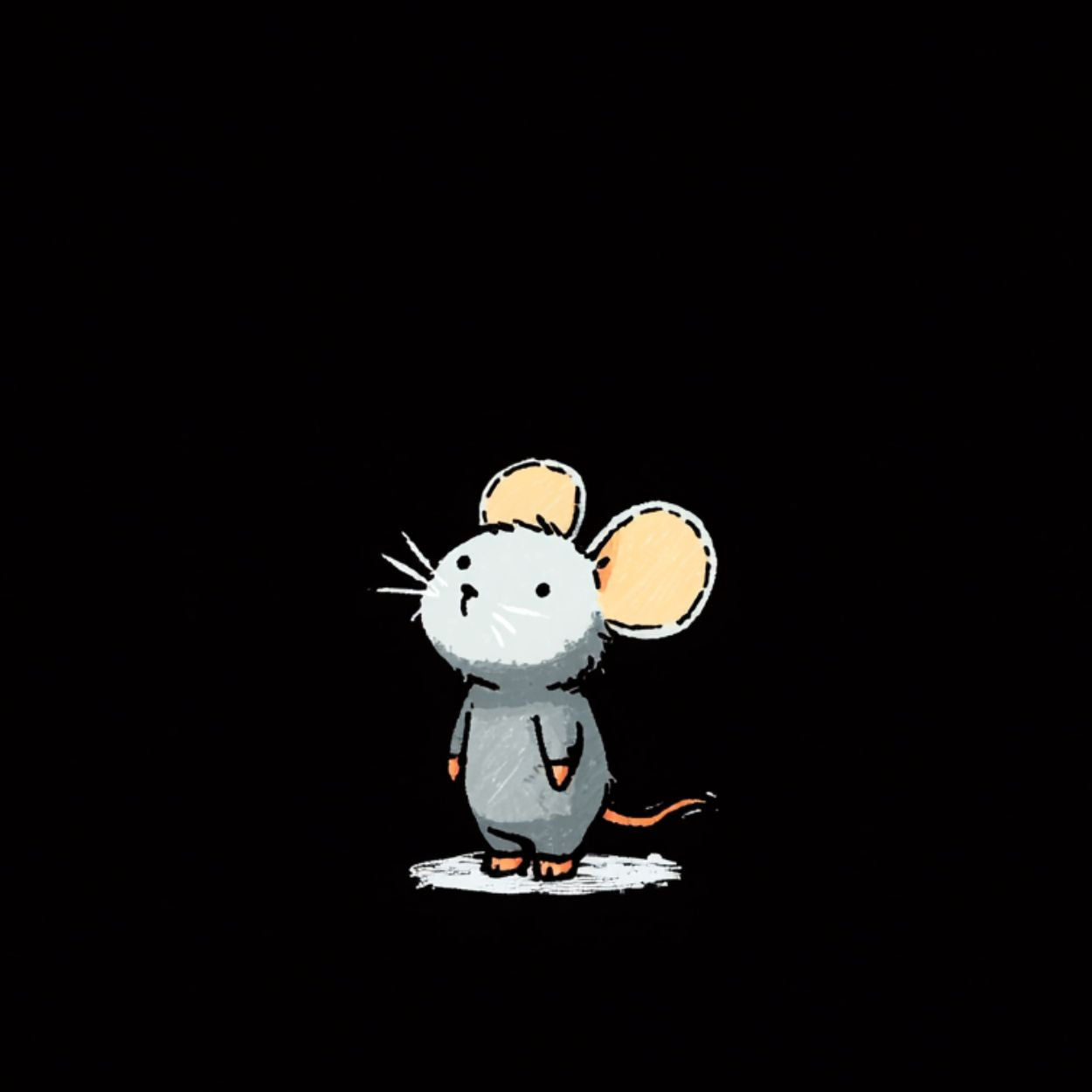 Grand Tote Bag Bio "LITTLE MOUSE" - Noir - French Bazar - 2590045_10732