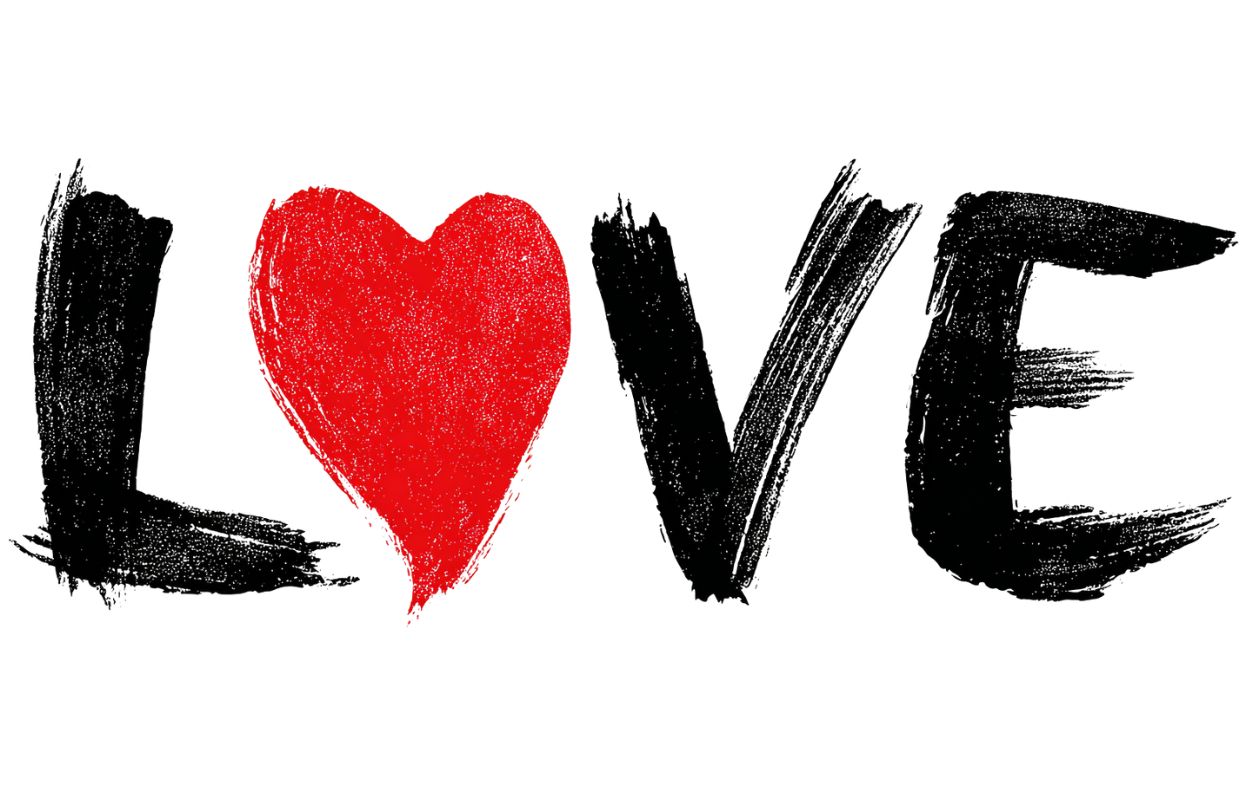 Bouteille isotherme "LOVE" - 500ml - Blanc