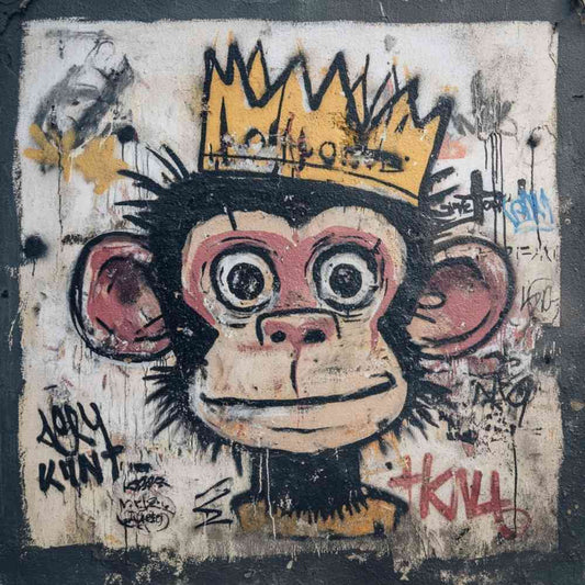 Grand Tote Bag Bio "MONKEY" - Noir