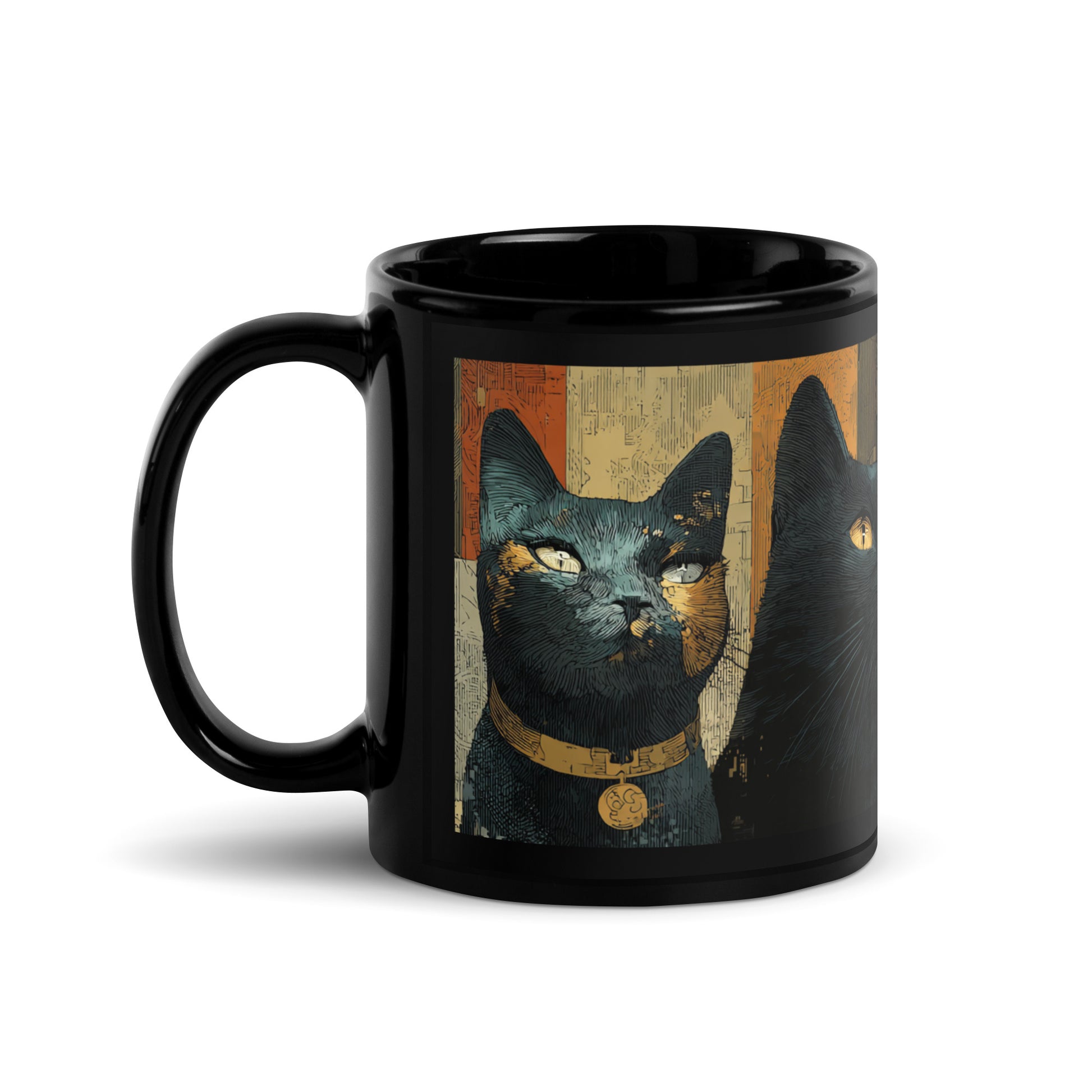 Mug Design Quatre chats noirs