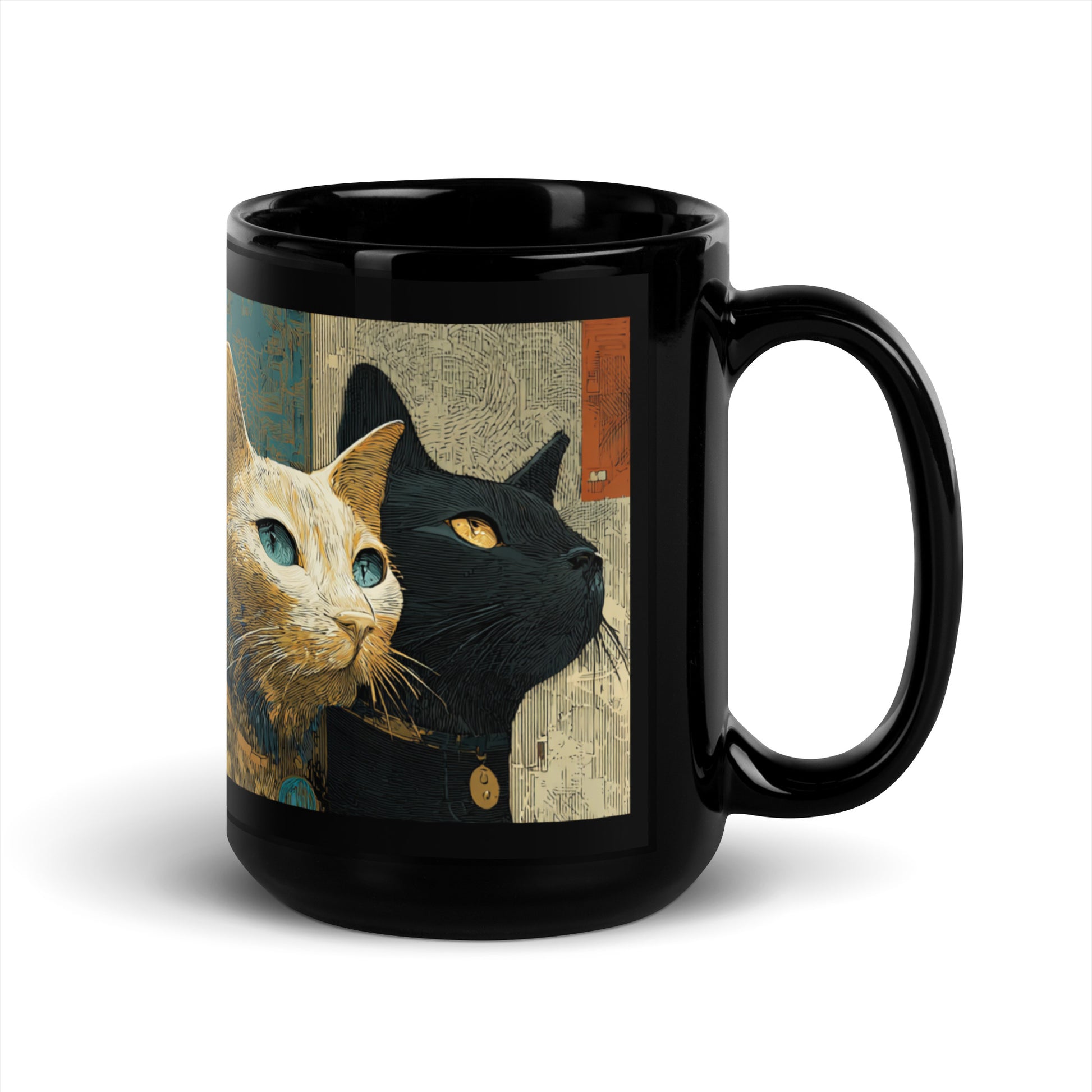 Mug chats noirs