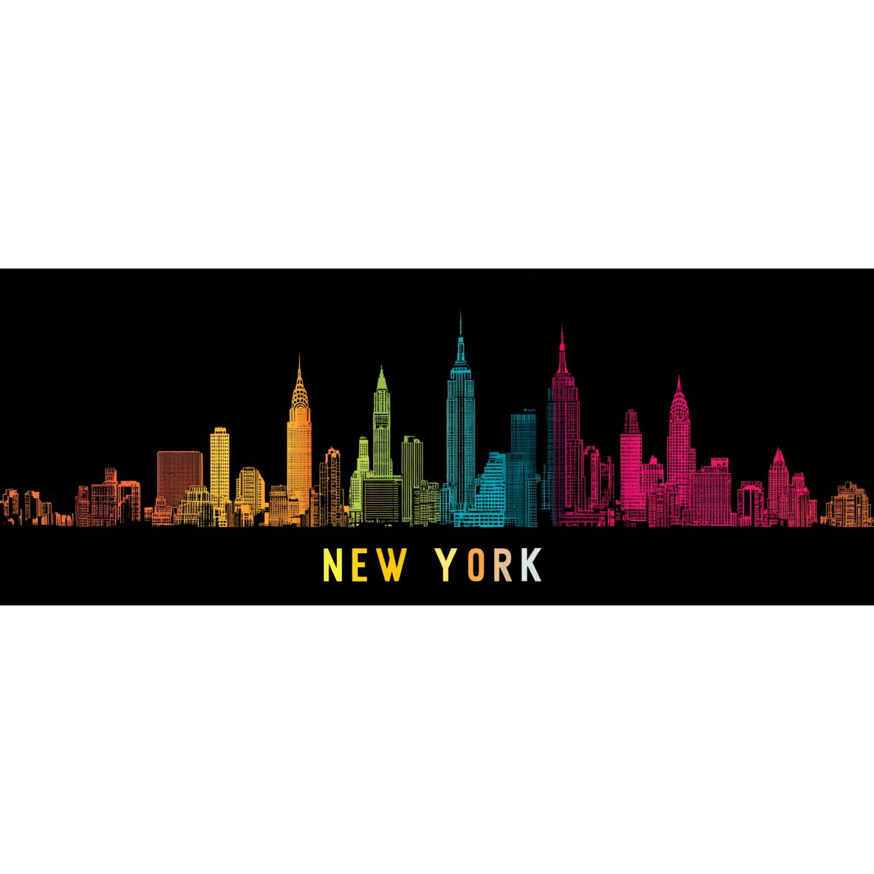 Mug Design "NEW YORK" - Noir - French Bazar - 8538735_9323