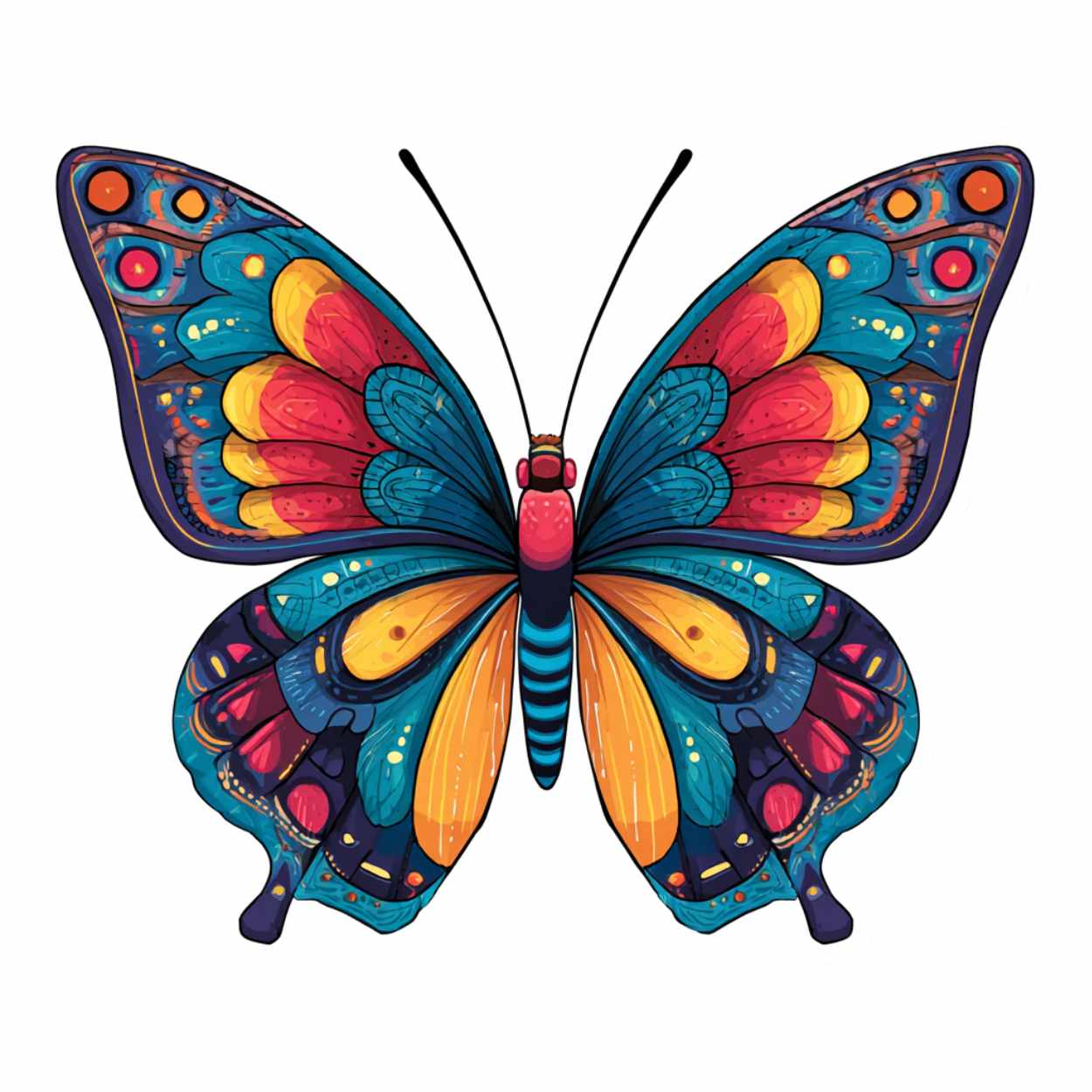 Tote Bag Bio "PAPILLON" - Beige