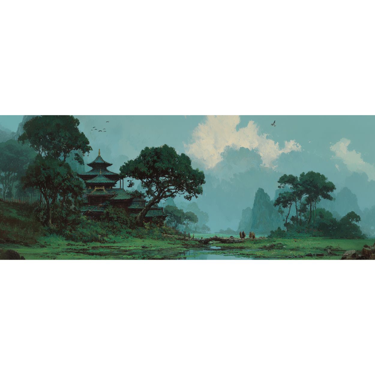 Mug Original "PAYSAGE D'ASIE" - Noir - French Bazar - 3371364_9323