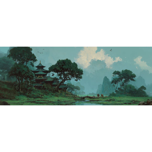 Mug Original "PAYSAGE D'ASIE" - Noir - French Bazar - 3371364_9323