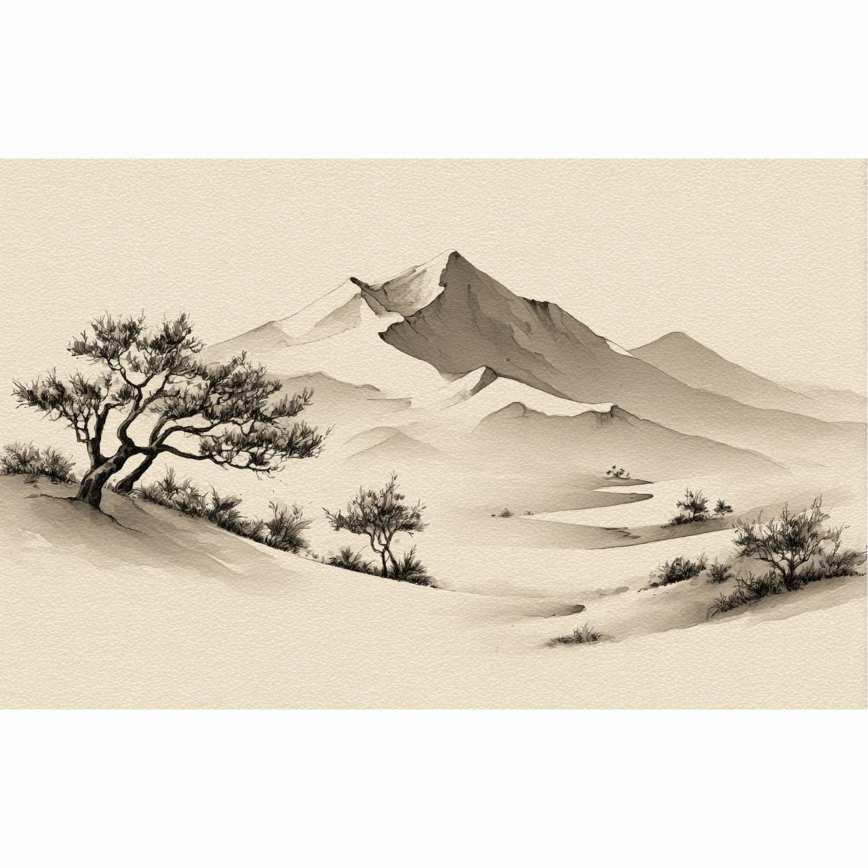 Bouteille isotherme XL avec paille "PAYSAGE TRANQUILLE" - 950ml - French Bazar - 5029802_20175