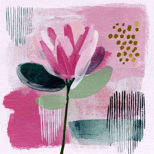 Tote Bag Shopping "PINK FLOWER"