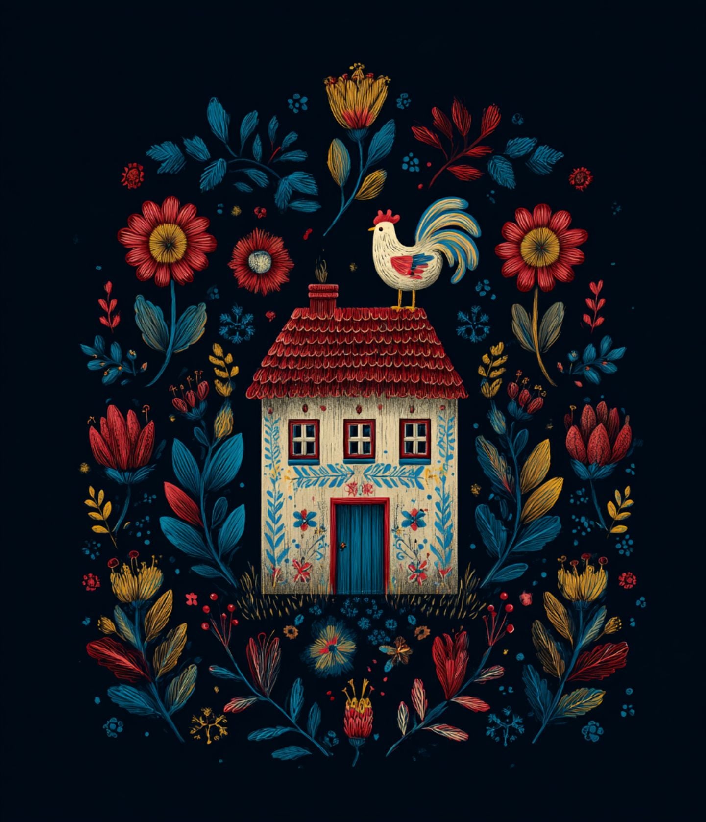 Sac Shopping Léger "SCANDINAVIAN HOUSE" - French Bazar - 7899768_22801