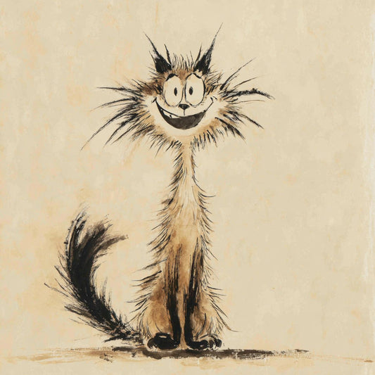 Tote Bag Bio "SMILING CAT" - Beige - French Bazar - 9875124_10458