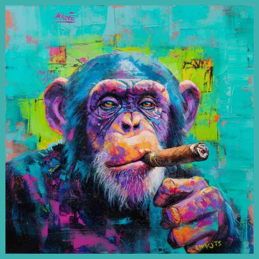 Tote Bag Shopping "SMOKING MONKEY"
