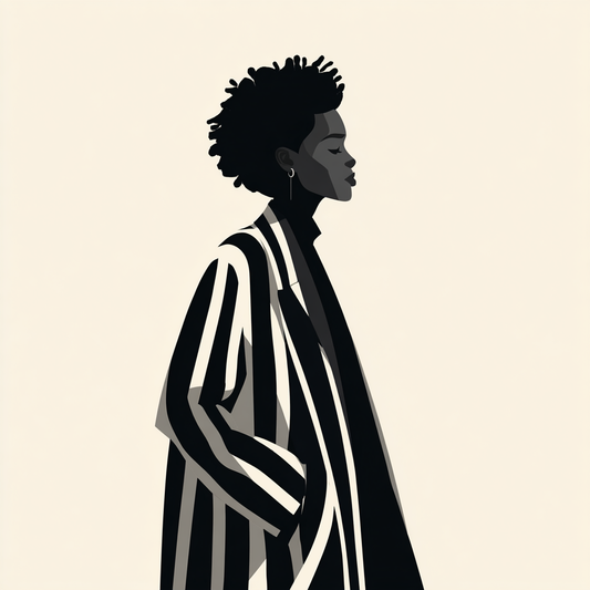 Tote Bag Bio "STRIPE WOMAN" - Beige - French Bazar - 8389756_10458