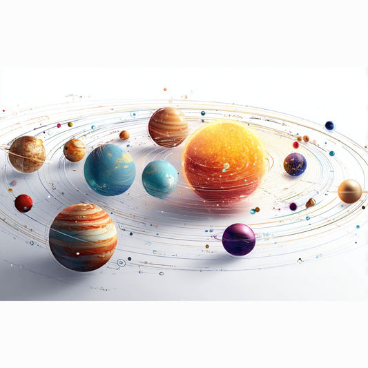 Bouteille isotherme XL avec paille "SYSTÈME SOLAIRE" - 950ml - French Bazar - 3250404_20175