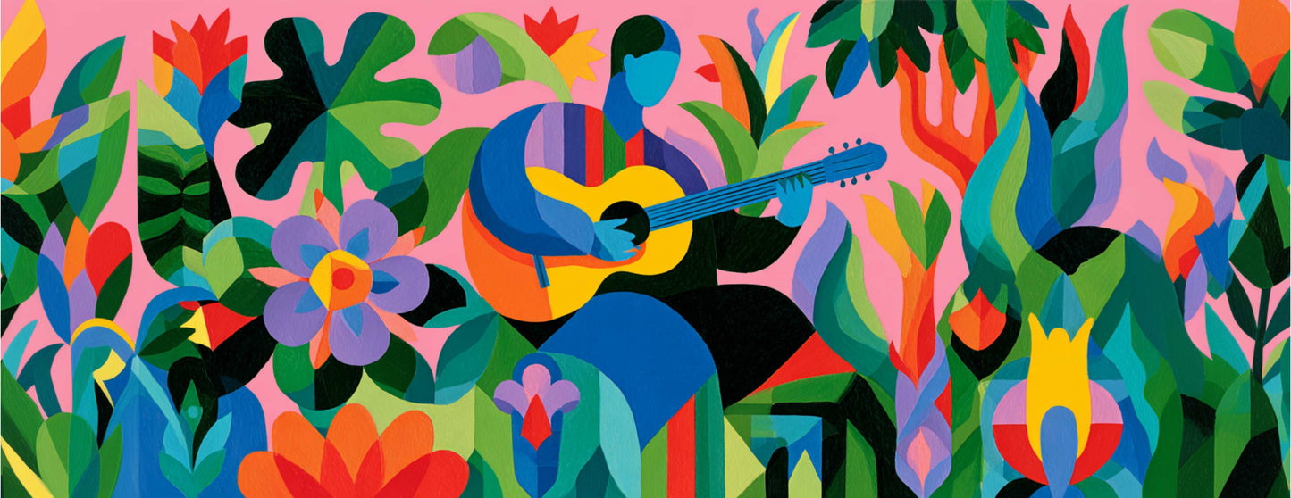 Mug Artistique "THE GUITARIST" - Noir