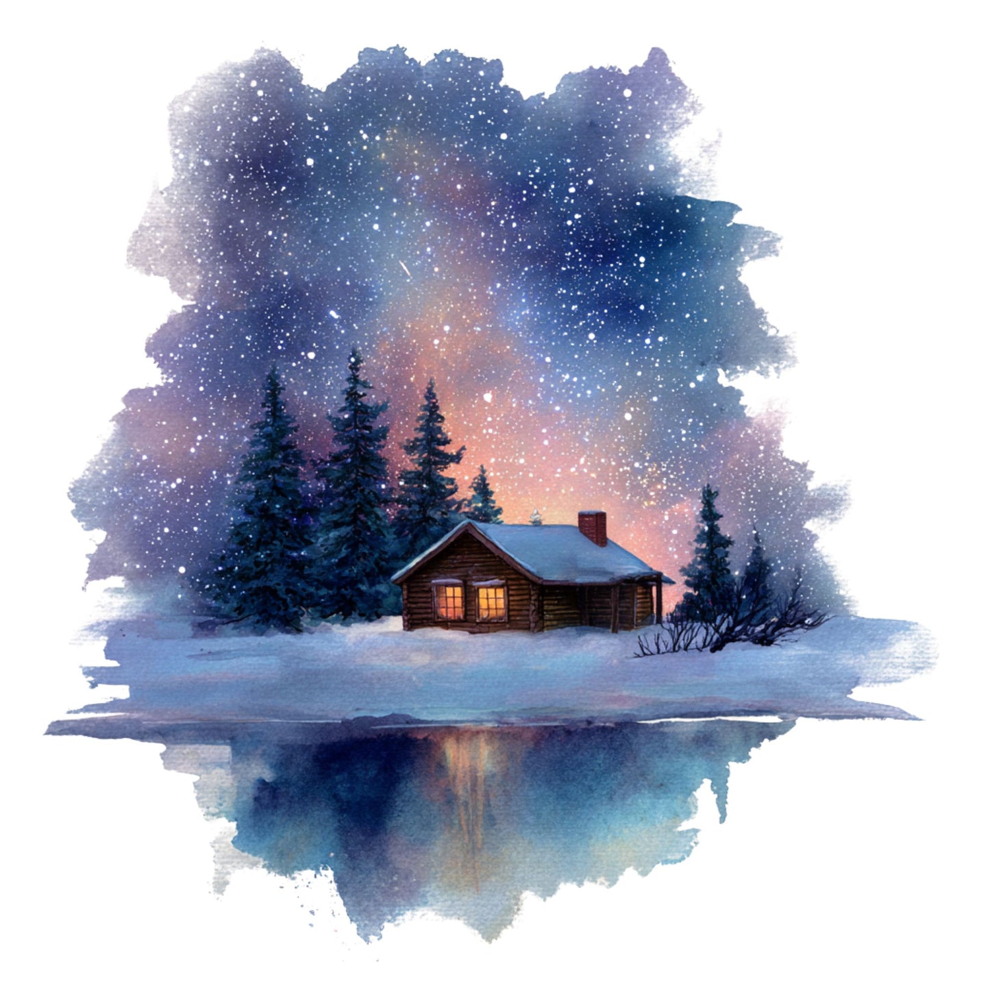 Sac Shopping Léger "VILLAGE DE NUIT"