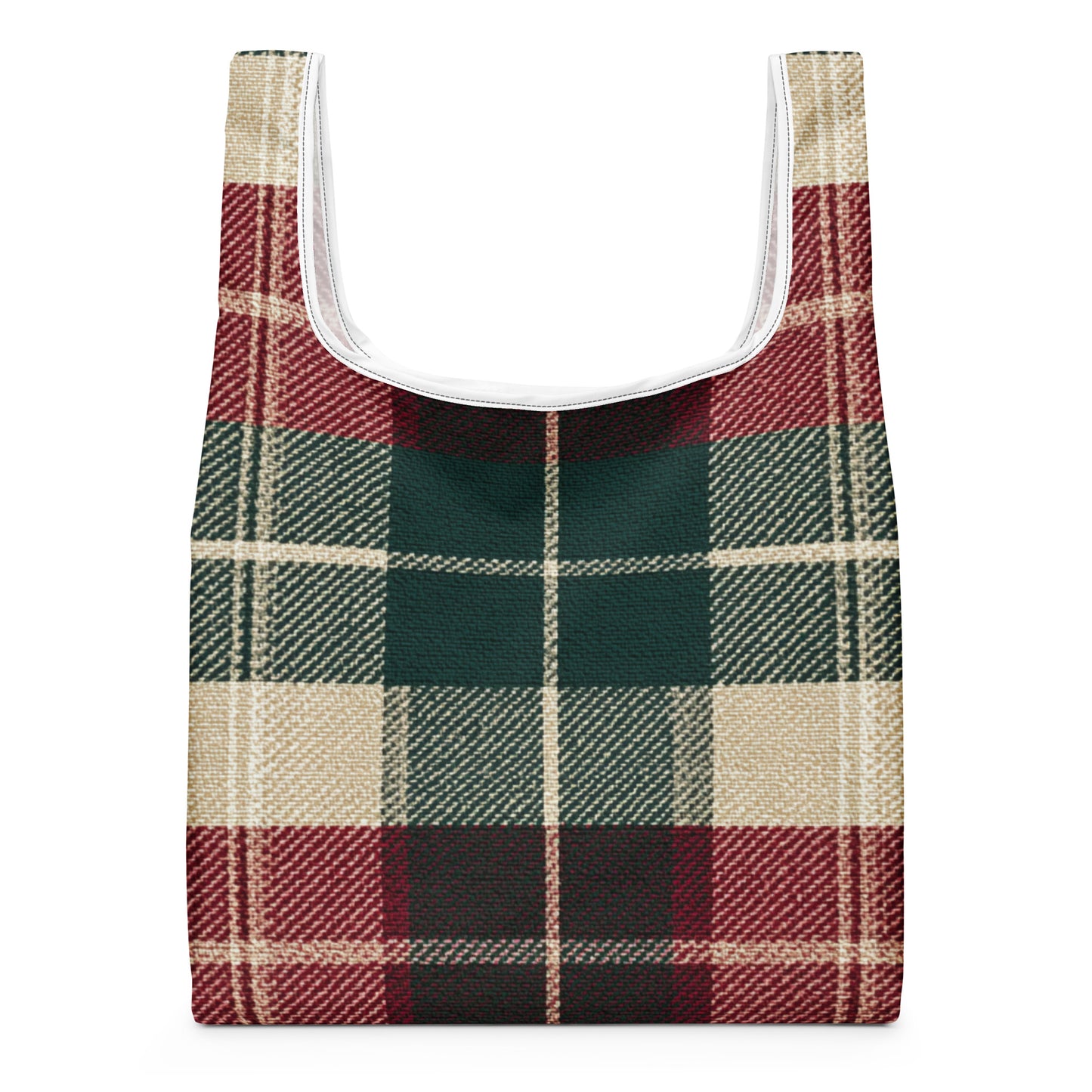 Sac Shopping Léger "TARTAN VERT ET ROUGE" - French Bazar - 2386721_22801