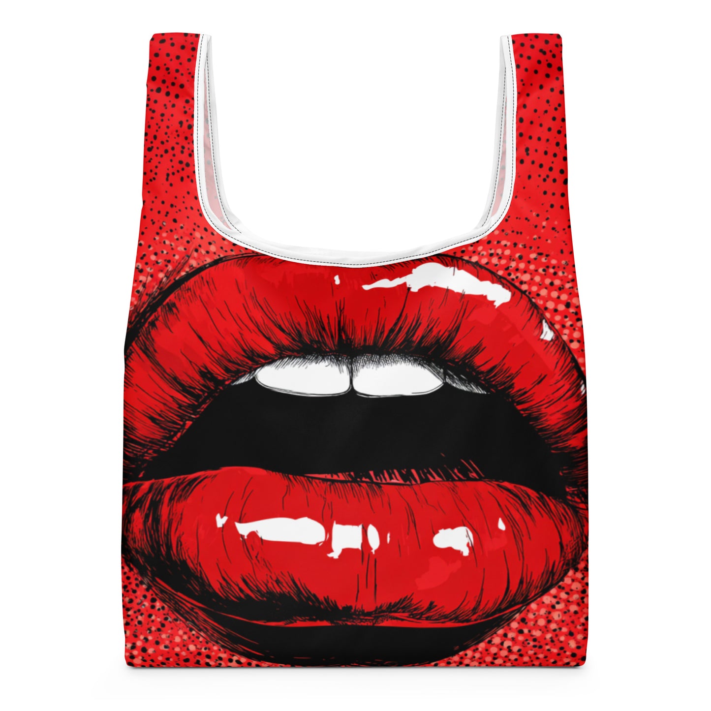 Sac Shopping Léger "RED LIPSTICK" - French Bazar - 6082960_22801