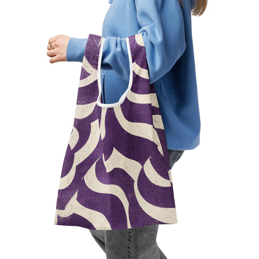 Sac Shopping Léger "PURPLE WAVES" - French Bazar - 1403655_22801