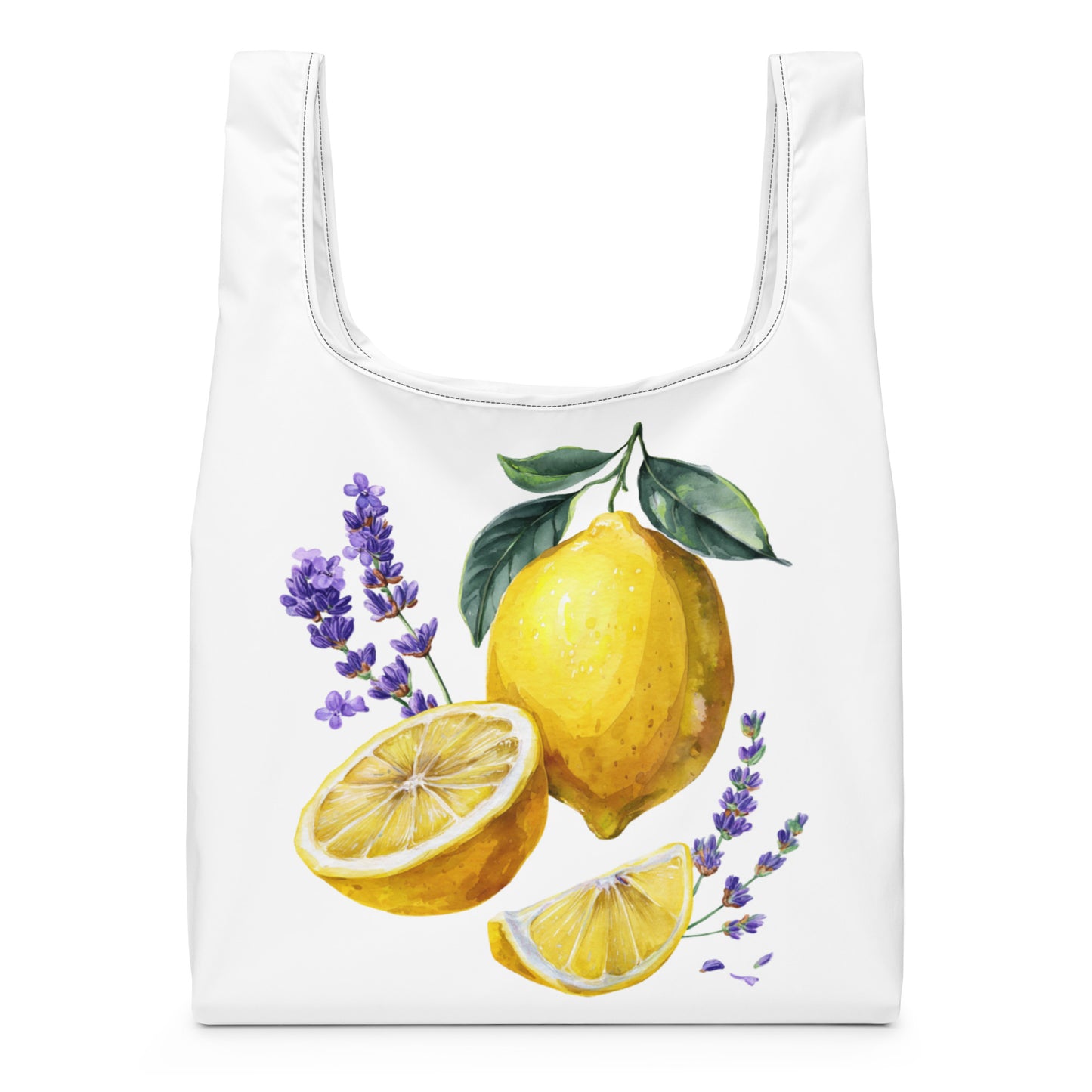 Sac Shopping Léger "LEMON AND LAVENDER" - French Bazar - 6148791_22801