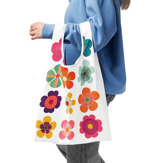 Sac Shopping Léger "HIPPIE FLOWERS" - French Bazar - 1464333_22801