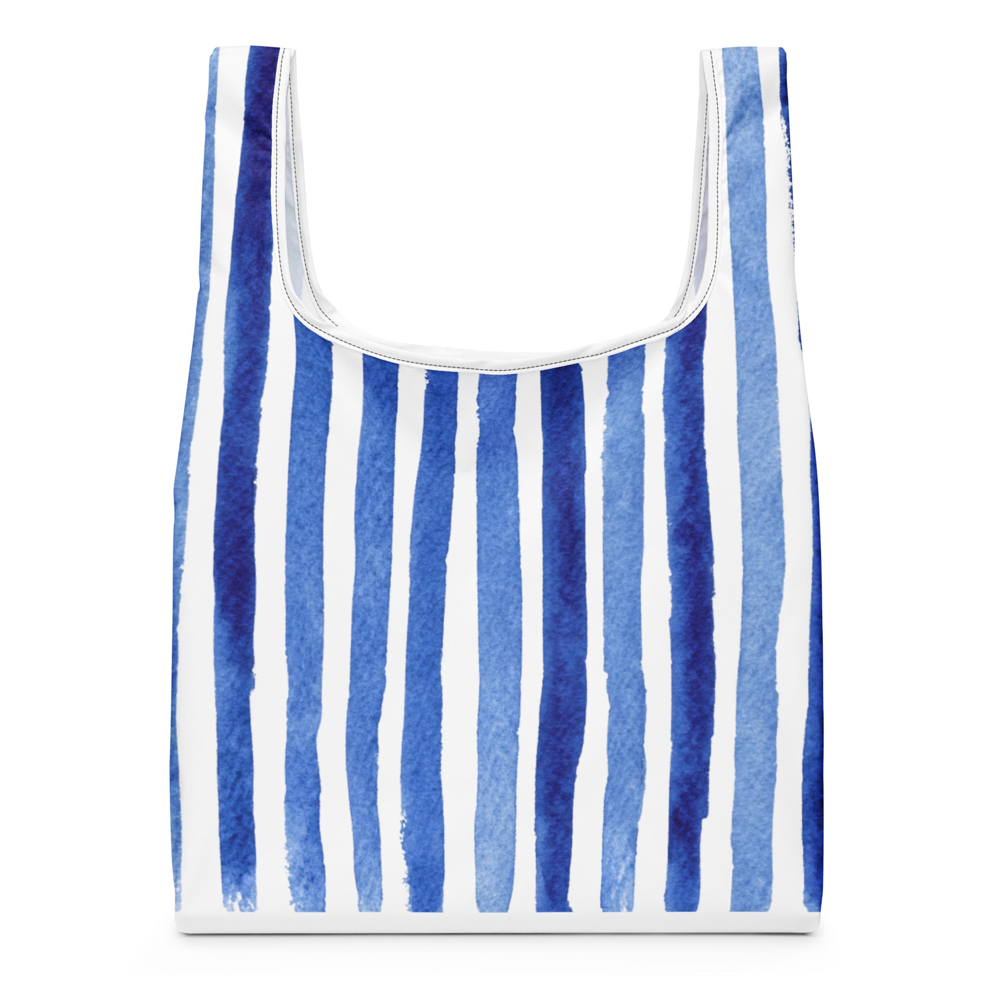 Sac Shopping Léger "RAYURES BLEUES" - French Bazar - 5265579_22801