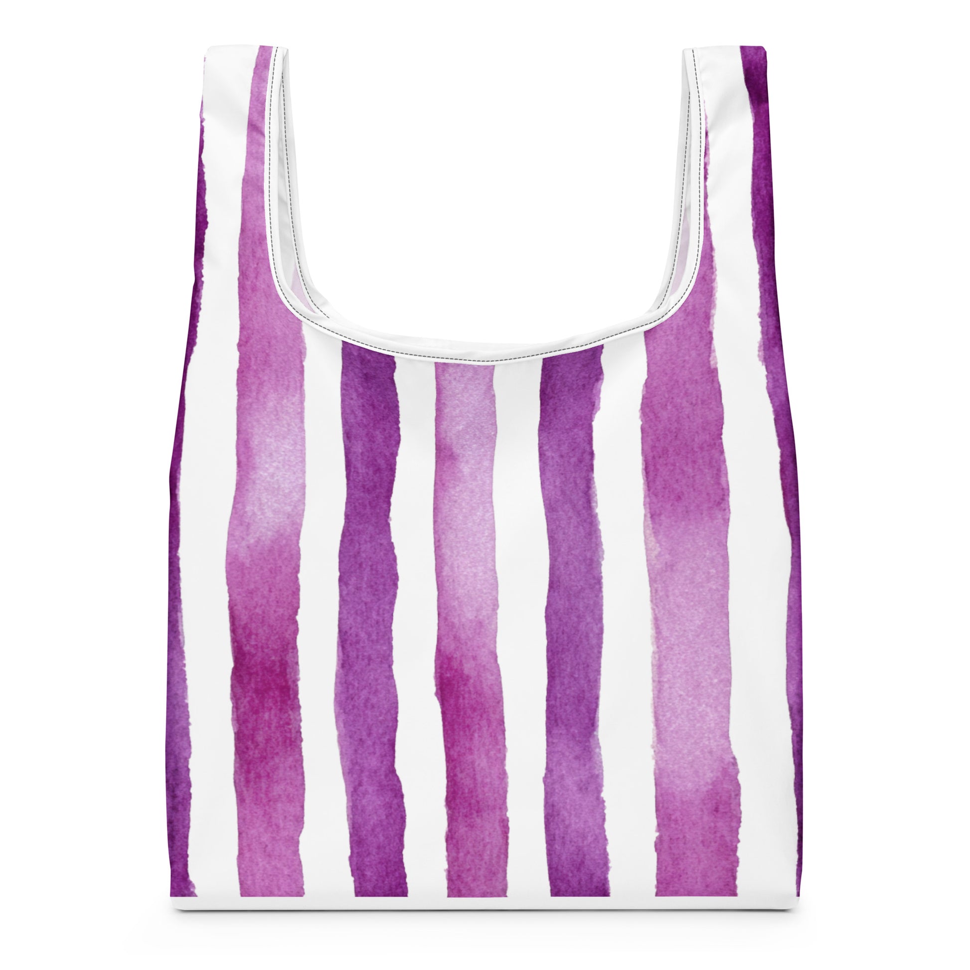 Sac Shopping Léger "RAYURES VIOLETTES" - French Bazar - 1303068_22801