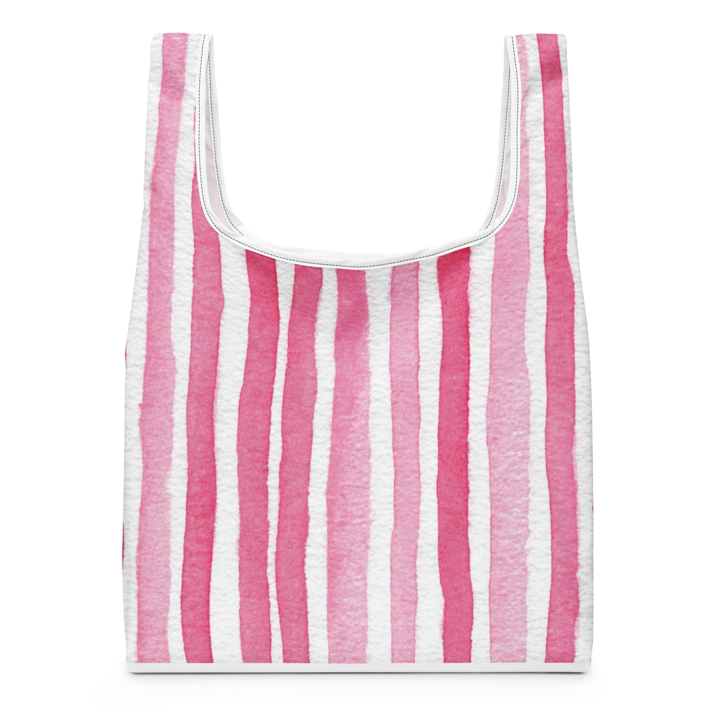 Sac Shopping Léger "RAYURES ROSES" - French Bazar - 6284192_22801