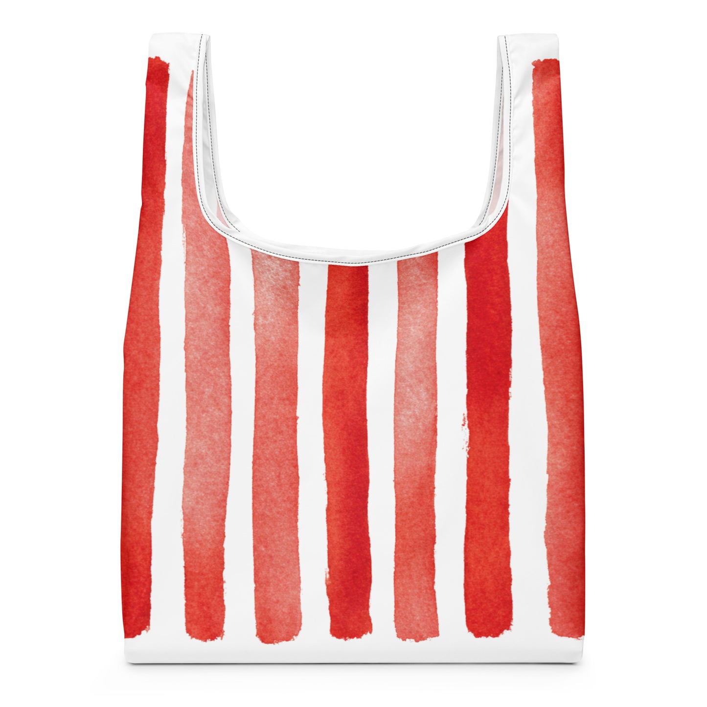 Sac Shopping Léger "RAYURES ROUGES" - French Bazar - 4530770_22801