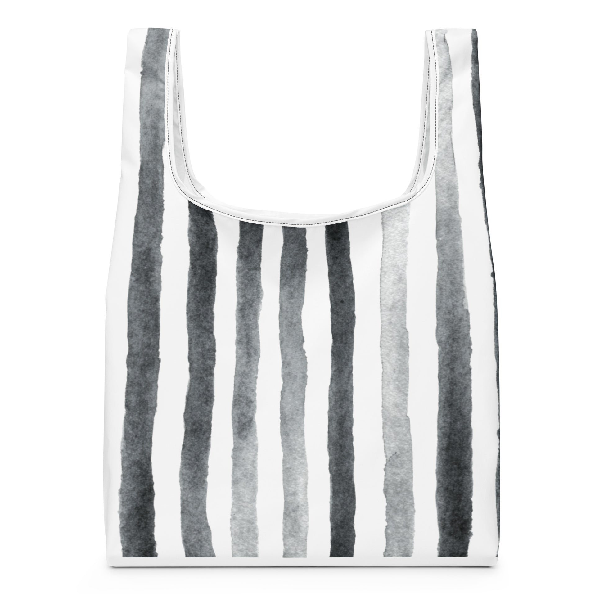 Sac Shopping Léger "RAYURES GRISES" - French Bazar - 2023872_22801