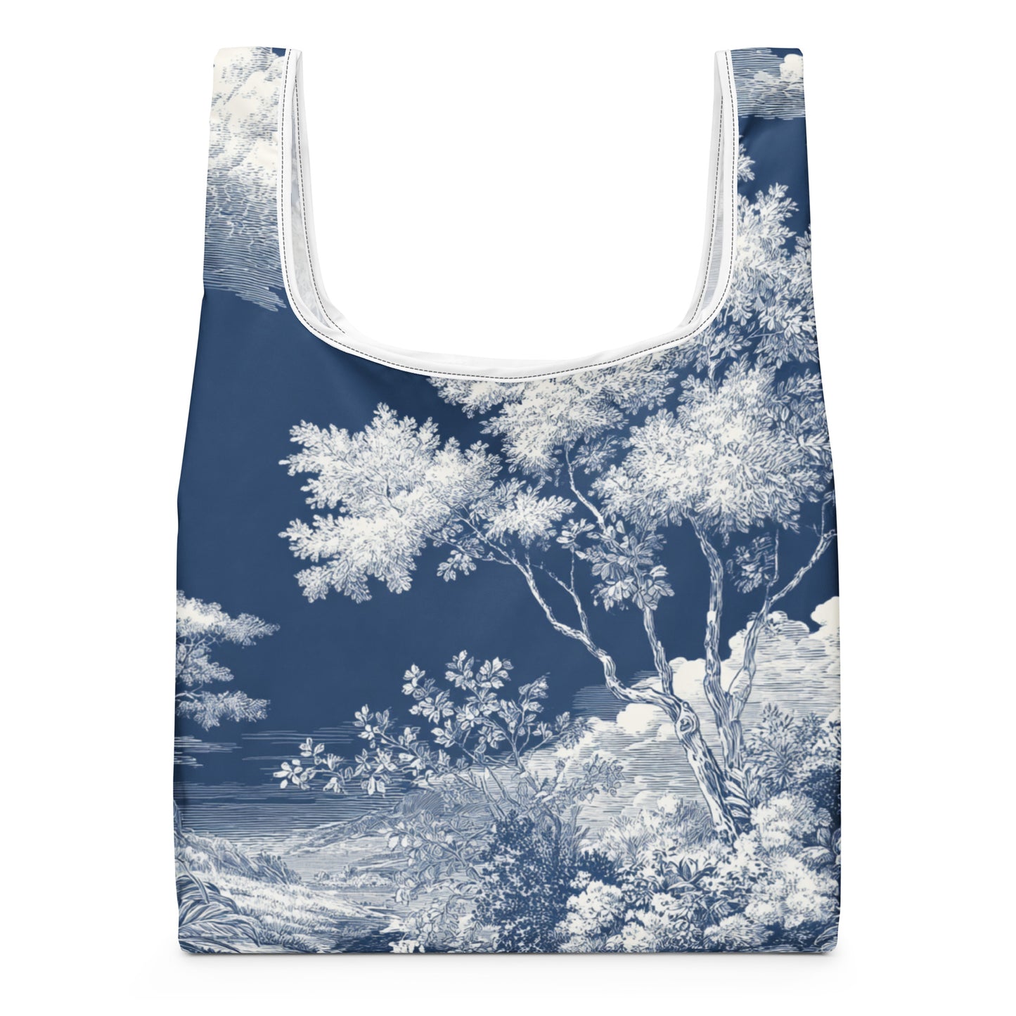 Sac Shopping Léger "TOILE DE JOUY BLEUE" - French Bazar - 3817553_22801