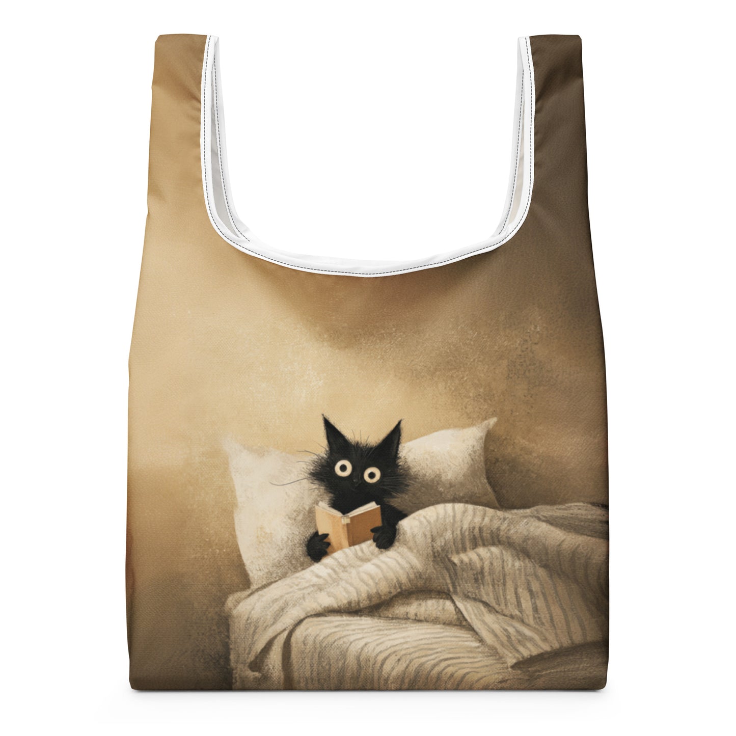 Sac Shopping Léger "READING CAT" - French Bazar - 3290215_22801