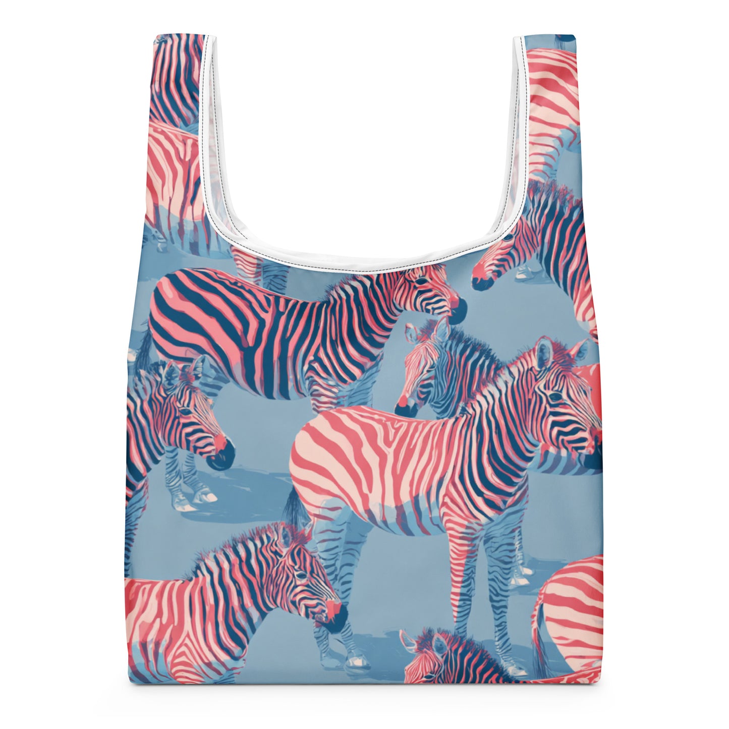 Sac Shopping Léger "ZÈBRES ROSES" - French Bazar - 3912299_22801