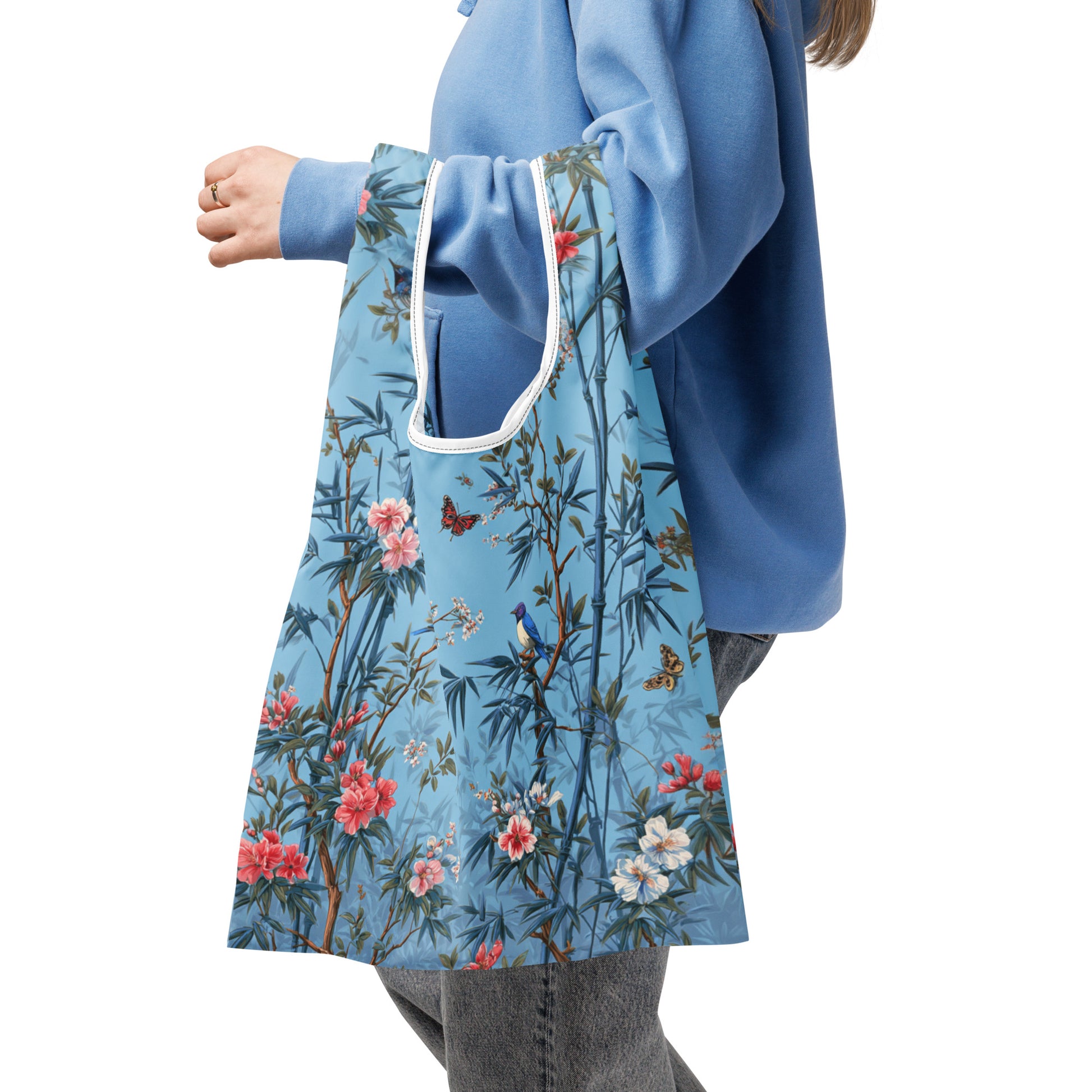 Sac Shopping Léger "BLUE BAMBOOS" - French Bazar - 9269057_22801