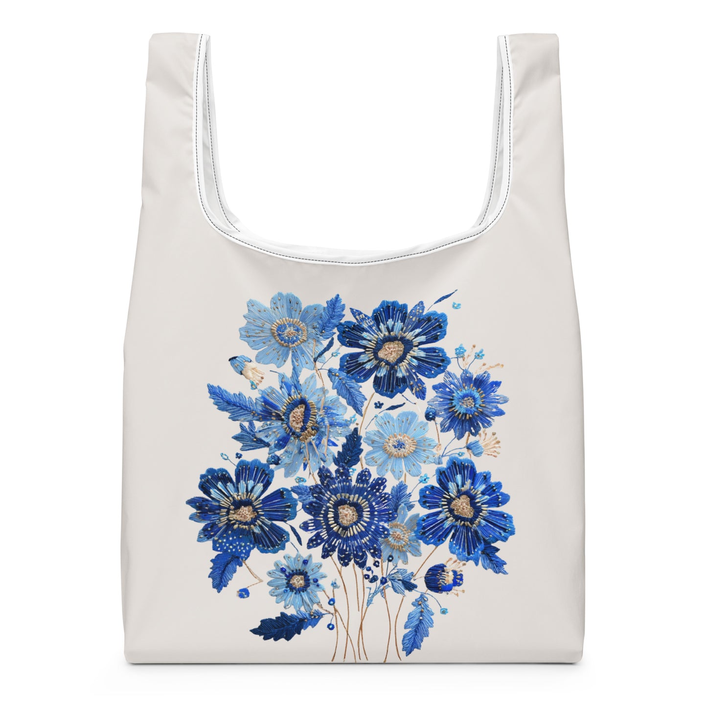 Sac Shopping Léger "FLEURS BRODÉES" - French Bazar - 4452729_22801