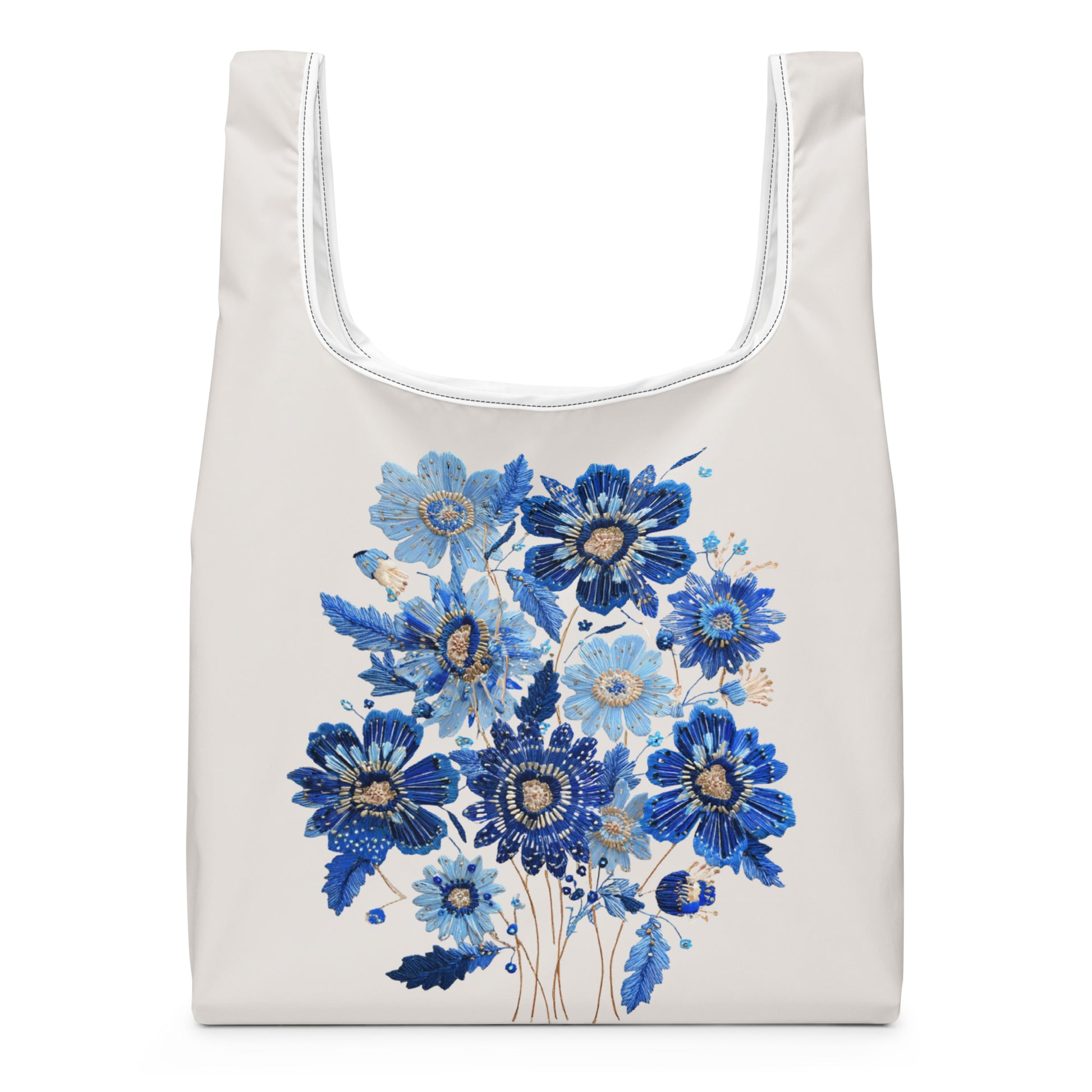 Sac Shopping Léger "FLEURS BRODÉES" - French Bazar - 4452729_22801