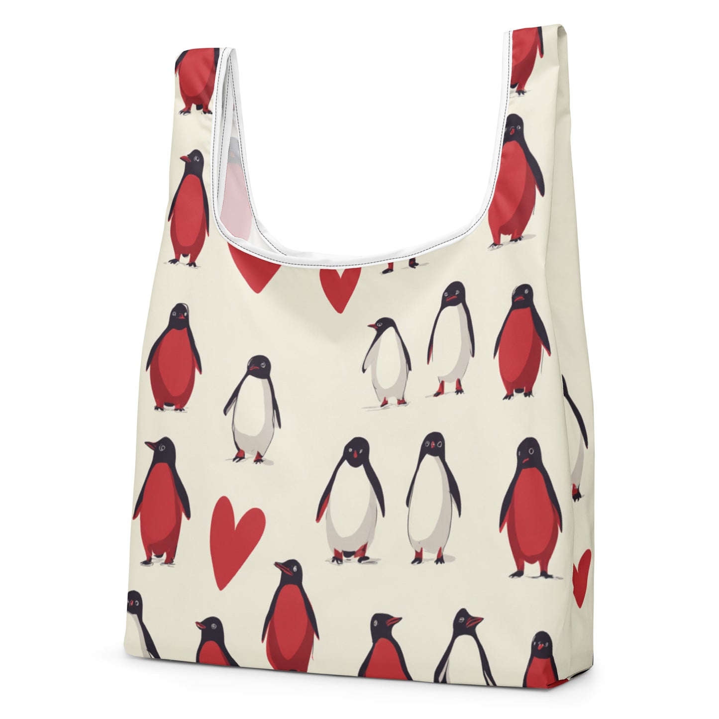 Sac Shopping Léger "PENGUINS IN LOVE" - French Bazar - 6778124_22801