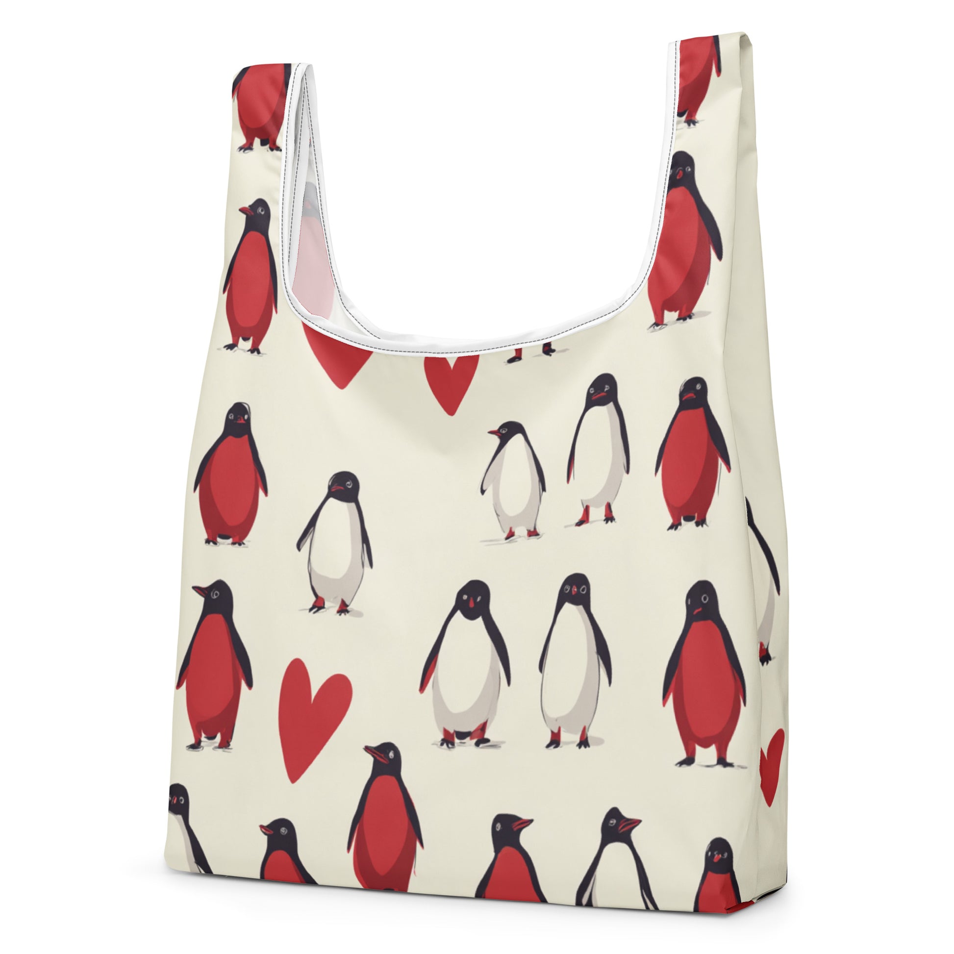 Sac Shopping Léger "PENGUINS IN LOVE" - French Bazar - 6778124_22801