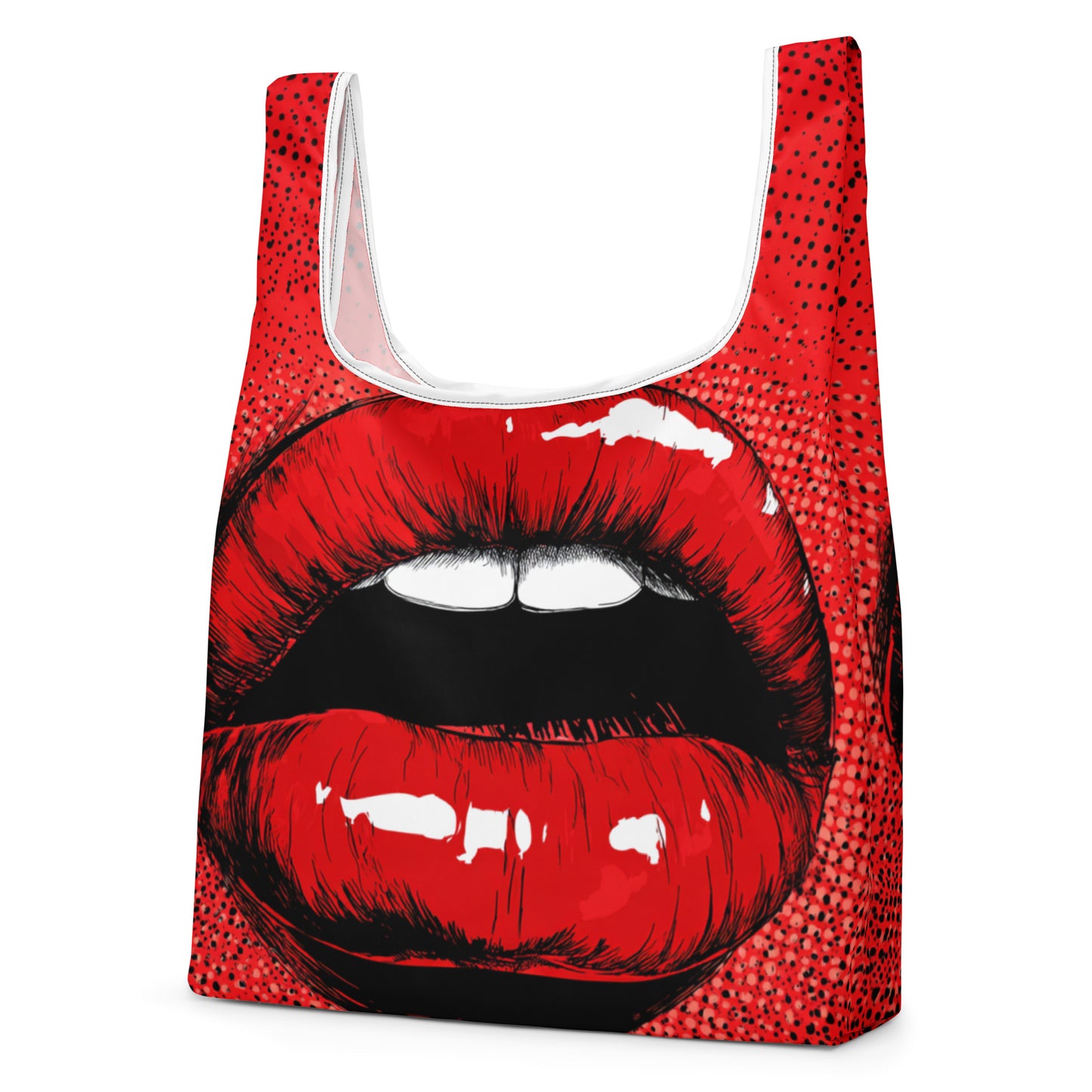 Sac Shopping Léger "RED LIPSTICK" - French Bazar - 6082960_22801
