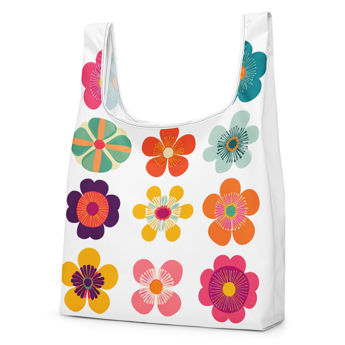 Sac Shopping Léger "HIPPIE FLOWERS" - French Bazar - 1464333_22801