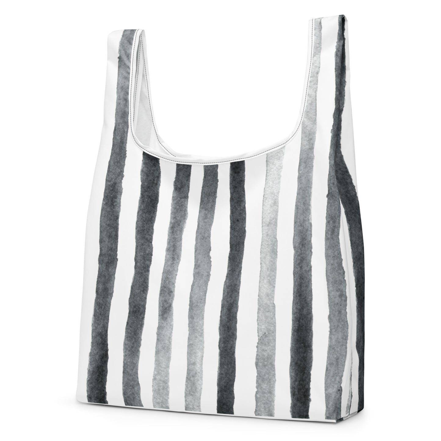 Sac Shopping Léger "RAYURES GRISES" - French Bazar - 2023872_22801