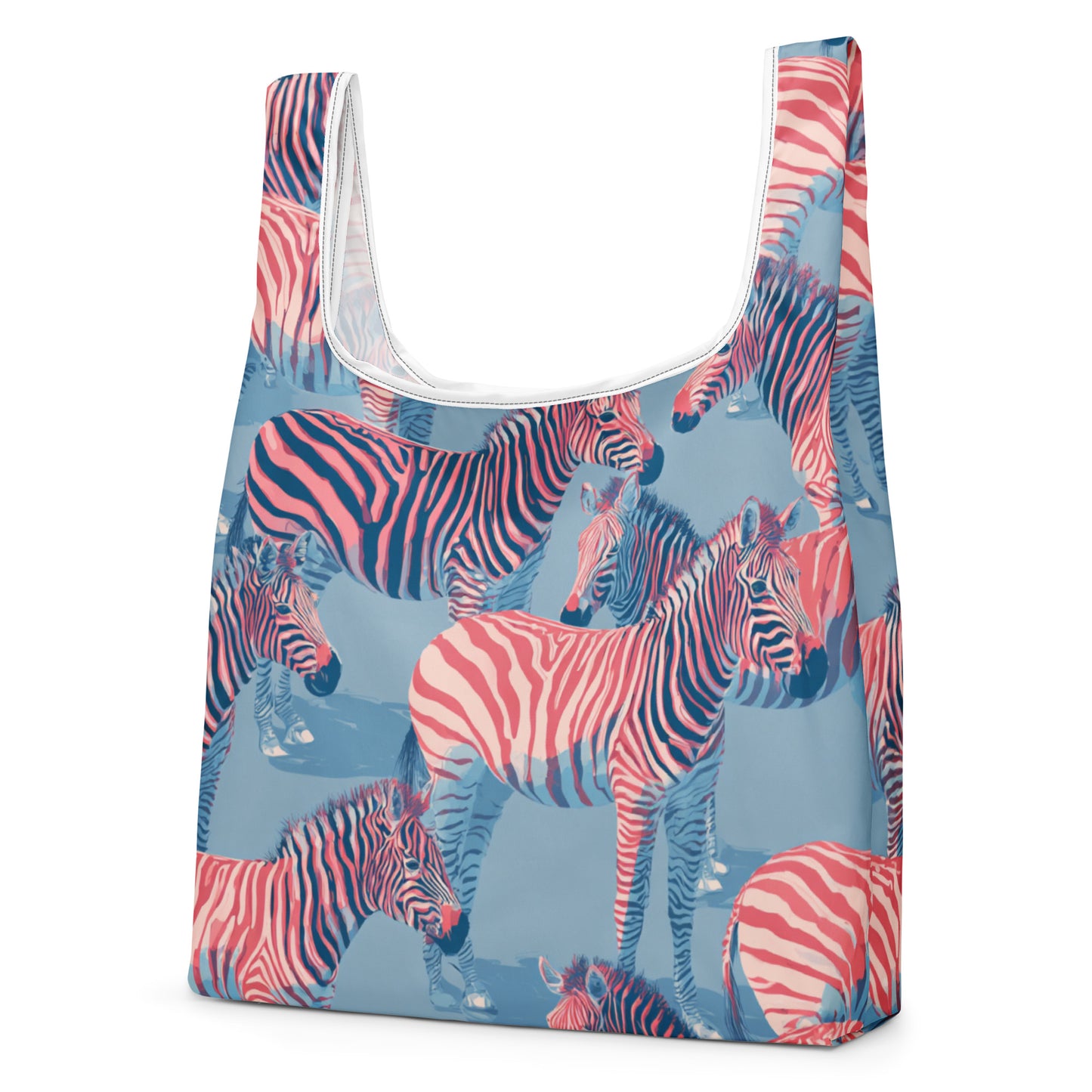 Sac Shopping Léger "ZÈBRES ROSES" - French Bazar - 3912299_22801