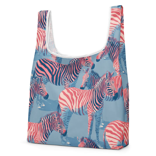 Sac Shopping Léger "ZÈBRES ROSES" - French Bazar - 3912299_22801