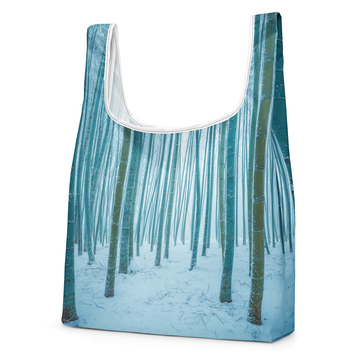 Sac Shopping Léger "FORÊT DE BAMBOUS EN HIVER"