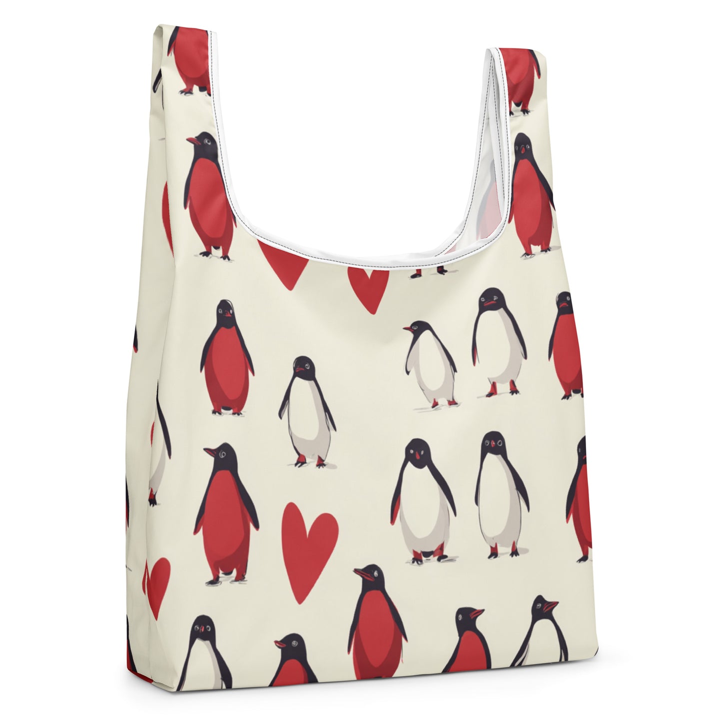 Sac Shopping Léger "PENGUINS IN LOVE" - French Bazar - 6778124_22801